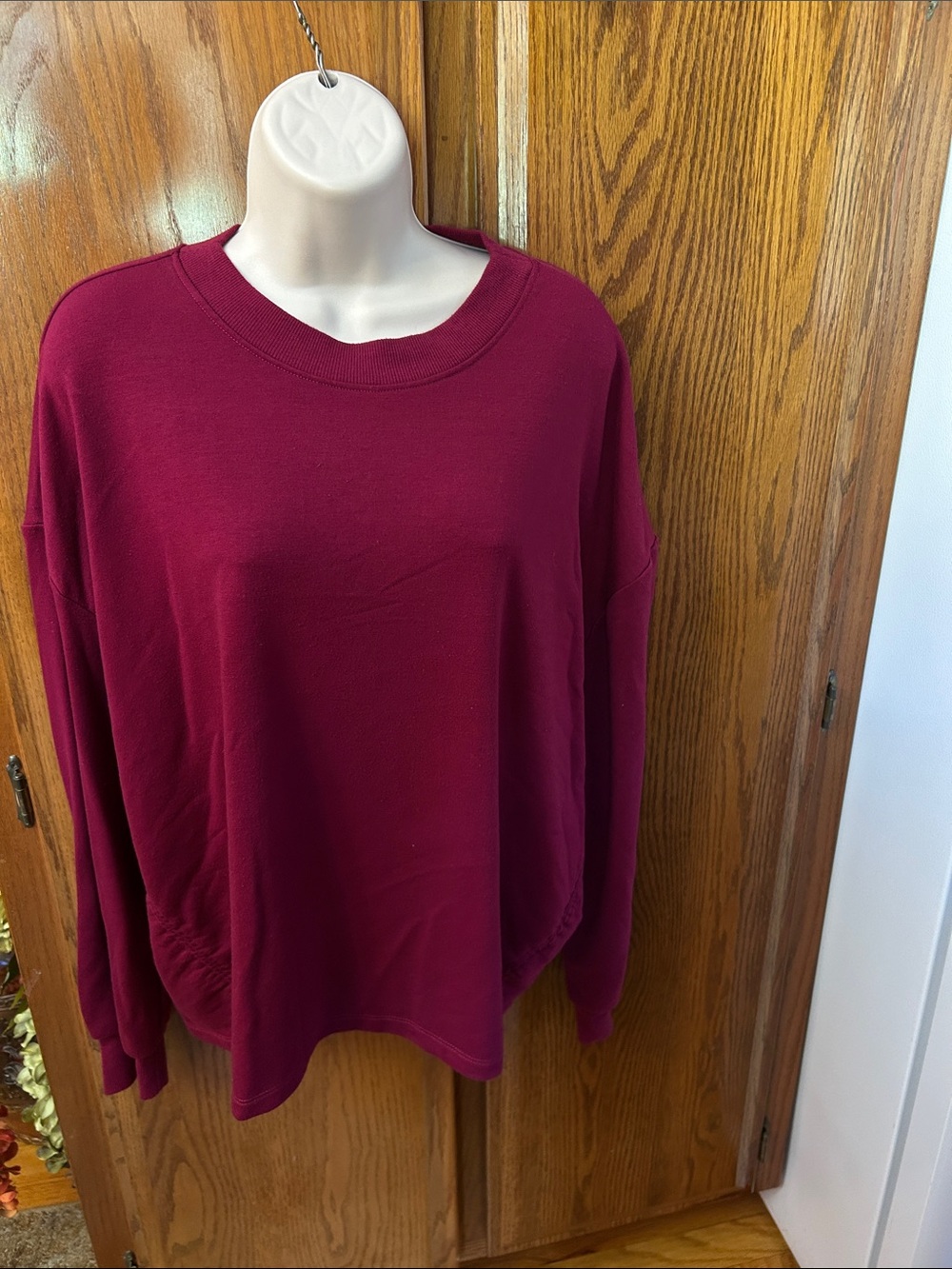 Sincerly Jules Crewneck Sweater - Burgundy Wine